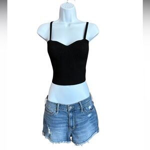 Hollister Short-Short High Rise Light Wash Shorts Size 5/27